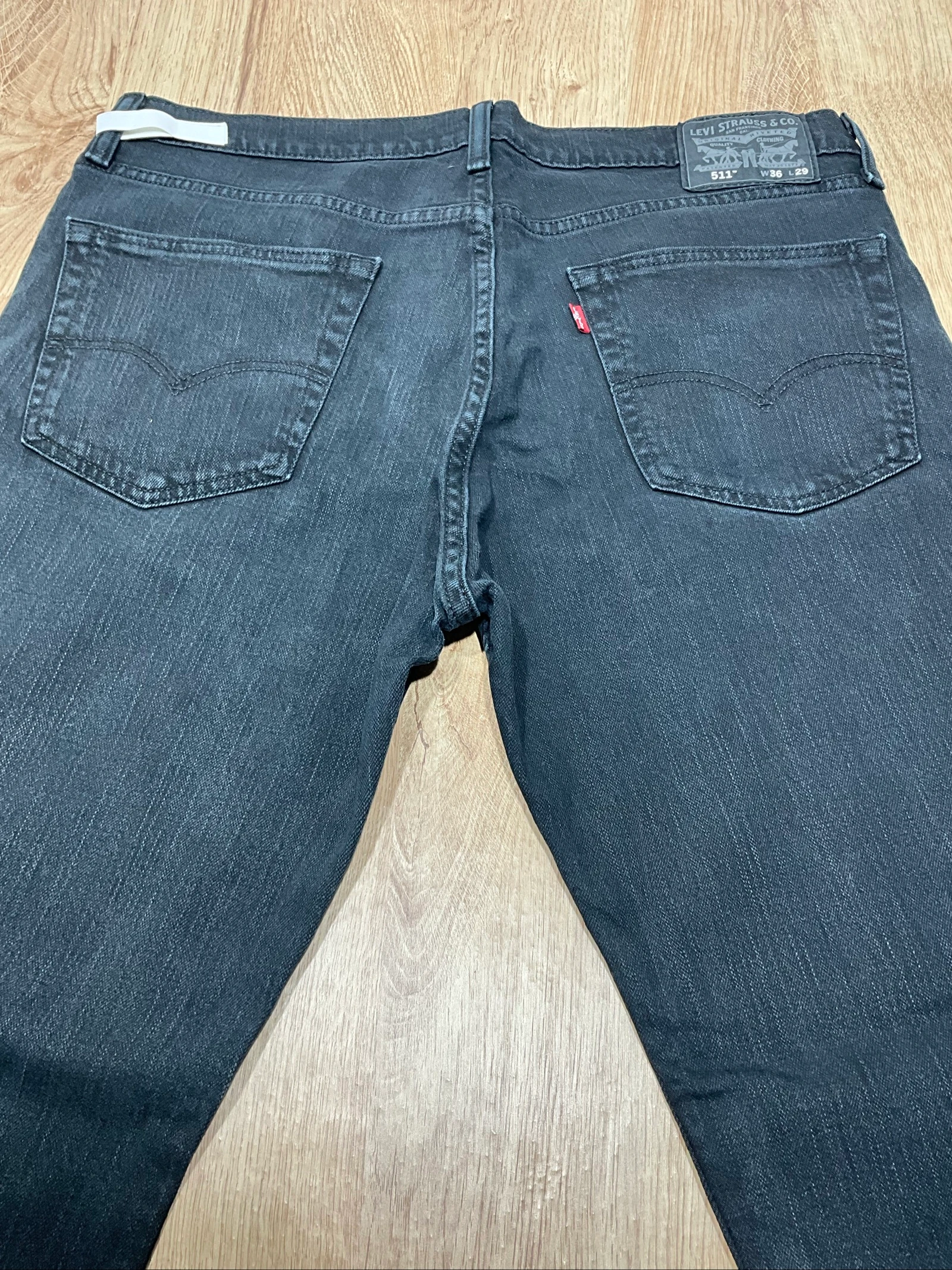 Levi's 511 Slim W36 L29 Casual jean 99% Katoen Zwart Gebleekte lvh 141 – photo 9